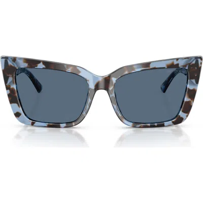 Jimmy Choo 54mm Butterfly Sunglasses In Blue