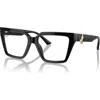 Jimmy Choo 54mm Cat Eye Optical Glasses In Black
