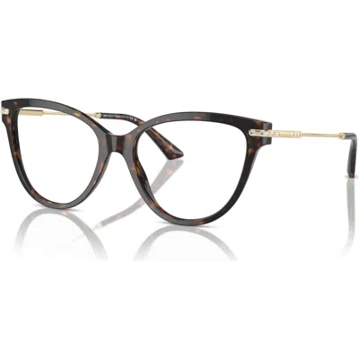 Jimmy Choo 54mm Cat Eye Optical Glasses In Black