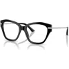 Jimmy Choo 54mm Cat Eye Optical Glasses In Black