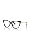 Jimmy Choo 54mm Cat Eye Optical Glasses In Black