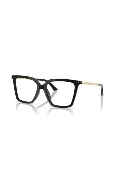 Jimmy Choo 54mm Cat Eye Optical Glasses In Black