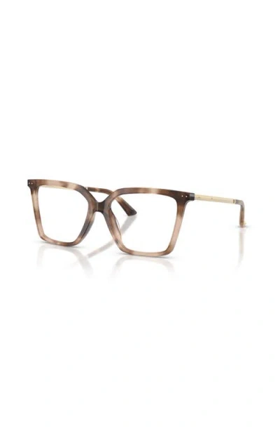 Jimmy Choo 54mm Cat Eye Optical Glasses In Brown