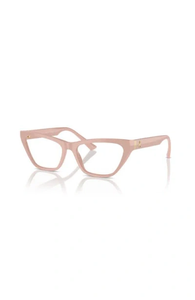 Jimmy Choo 54mm Cat Eye Optical Glasses In Pink