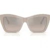 Jimmy Choo 54mm Cat Eye Sunglasses In Neutral