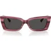 Jimmy Choo 54mm Cat Eye Sunglasses In Brown
