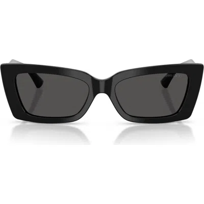 Jimmy Choo 54mm Cat Eye Sunglasses In Black