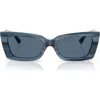 Jimmy Choo 54mm Cat Eye Sunglasses In Blue