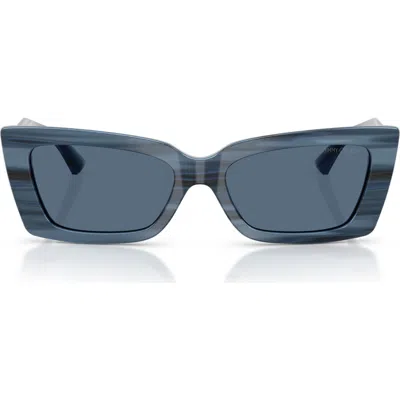 Jimmy Choo 54mm Cat Eye Sunglasses In Blue