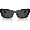 Jimmy Choo 54mm Cat Eye Sunglasses In Black