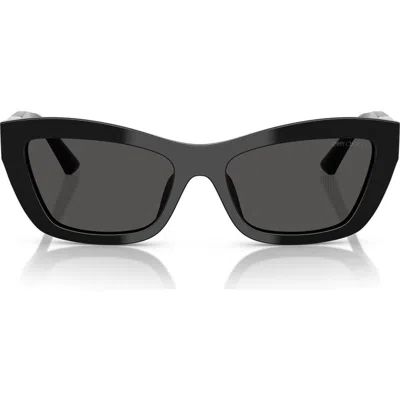 Jimmy Choo 54mm Cat Eye Sunglasses In Black