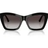 Jimmy Choo 54mm Cat Eye Sunglasses In Black