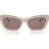 Jimmy Choo 54mm Cat Eye Sunglasses In Brown