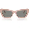 Jimmy Choo 54mm Cat Eye Sunglasses In Pink