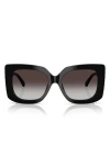 Jimmy Choo 54mm Gradient Butterfly Sunglasses In Black