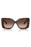 Jimmy Choo 54mm Gradient Butterfly Sunglasses In Brown