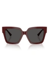 Jimmy Choo 54mm Gradient Square Sunglasses In Gold
