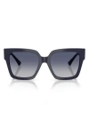 Jimmy Choo 54mm Gradient Square Sunglasses In Blue