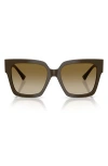 Jimmy Choo 54mm Gradient Square Sunglasses In Brown