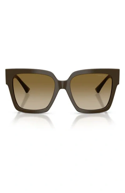 Jimmy Choo 54mm Gradient Square Sunglasses In Brown