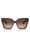 Jimmy Choo 54mm Gradient Square Sunglasses In Brown