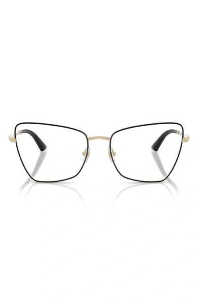 Jimmy Choo 54mm Irregular Optical Glasses In Black
