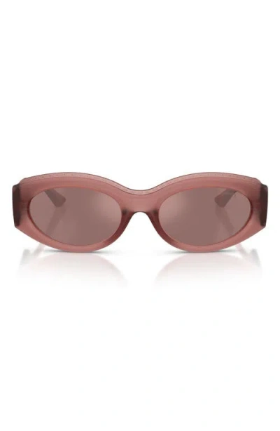 Jimmy Choo 54mm Oval Sunglasses In Brown