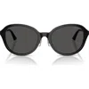 Jimmy Choo 54mm Phantos Sunglasses In Black
