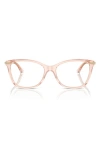 Jimmy Choo 54mm Pillow Optical Glasses In Pink