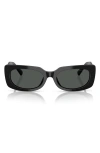 Jimmy Choo 54mm Polarized Pillow Sunglasses In Black