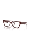 Jimmy Choo 54mm Rectangle Optical Glasses In Red