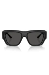 Jimmy Choo 54mm Rectangular Sunglasses In Black