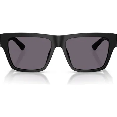 Jimmy Choo 54mm Rectangular Sunglasses In Black
