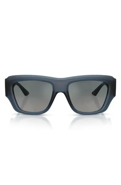 Jimmy Choo 54mm Rectangular Sunglasses In Blue