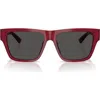 Jimmy Choo 54mm Rectangular Sunglasses In Brown