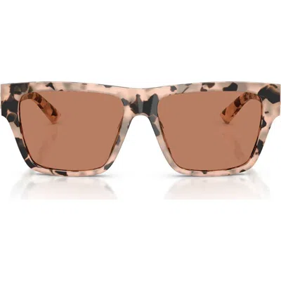 Jimmy Choo 54mm Rectangular Sunglasses In Pink