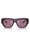 Jimmy Choo 54mm Rectangular Sunglasses In Purple