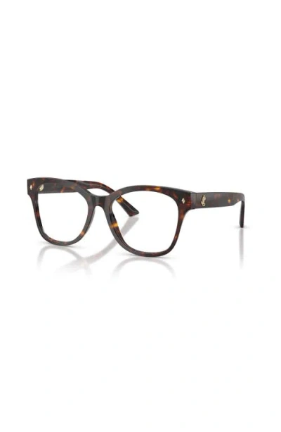 Jimmy Choo 54mm Square Optical Glasses In Brown