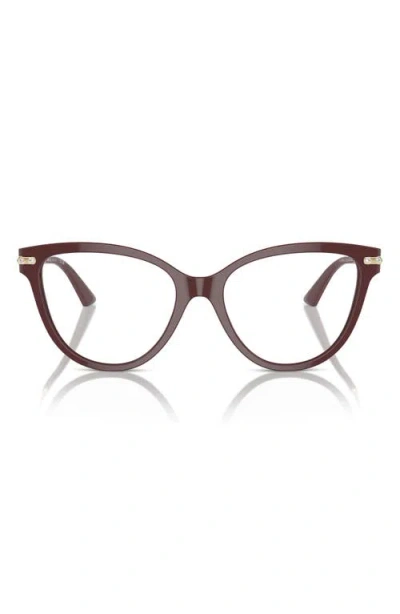 Jimmy Choo 54nn Cat Eye Optical Glasses In Transparent