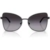 Jimmy Choo 55mm Butterfly Sunglasses In Black
