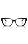 Jimmy Choo 55mm Cat Eye Optical Glasses In Black
