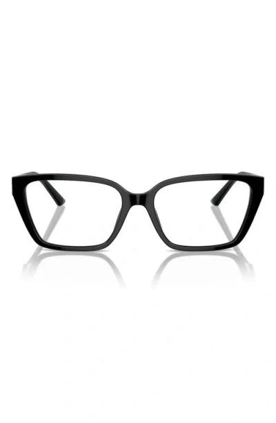 Jimmy Choo 55mm Cat Eye Optical Glasses In Black