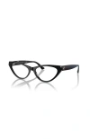 Jimmy Choo 55mm Cat Eye Optical Glasses In Black