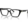 Jimmy Choo 55mm Cat Eye Optical Glasses In Black