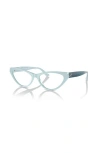 Jimmy Choo 55mm Cat Eye Optical Glasses In Blue