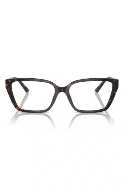 Jimmy Choo 55mm Cat Eye Optical Glasses In Brown