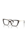 Jimmy Choo 55mm Cat Eye Optical Glasses In Brown