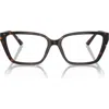Jimmy Choo 55mm Cat Eye Optical Glasses In Brown