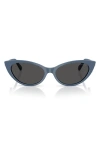 Jimmy Choo 55mm Cat Eye Sunglasses In Blue