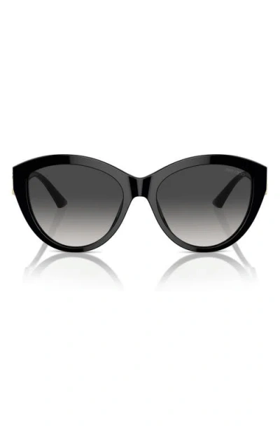 Jimmy Choo 55mm Gradient Phantos Sunglasses In Black